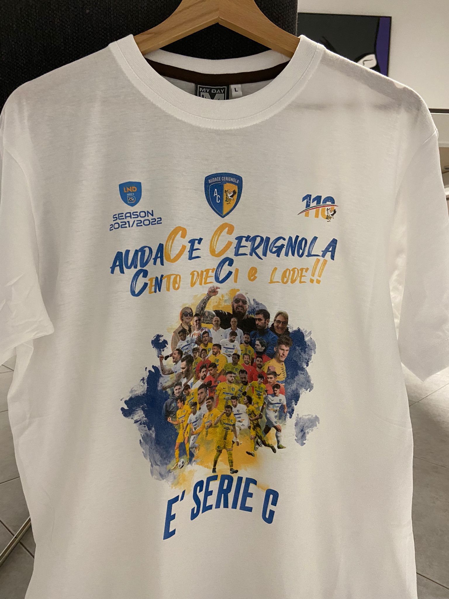 T-shirt celebrativa Audace Cerignola